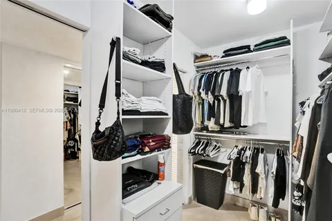 a view of a walk in closet