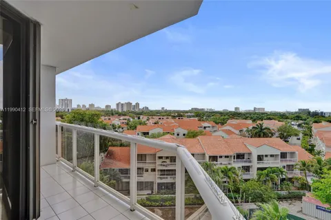 a view of city from balcony