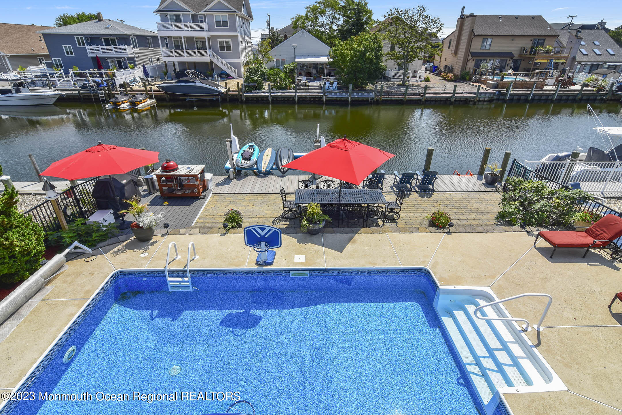 8 Rochester Drive Brick, NJ 08723 - Photo 34 of 41 an aerial view of a house with a ocean view