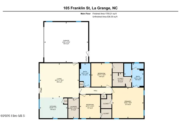 $327,500 | 105 Franklin Street, La Grange, NC 28551