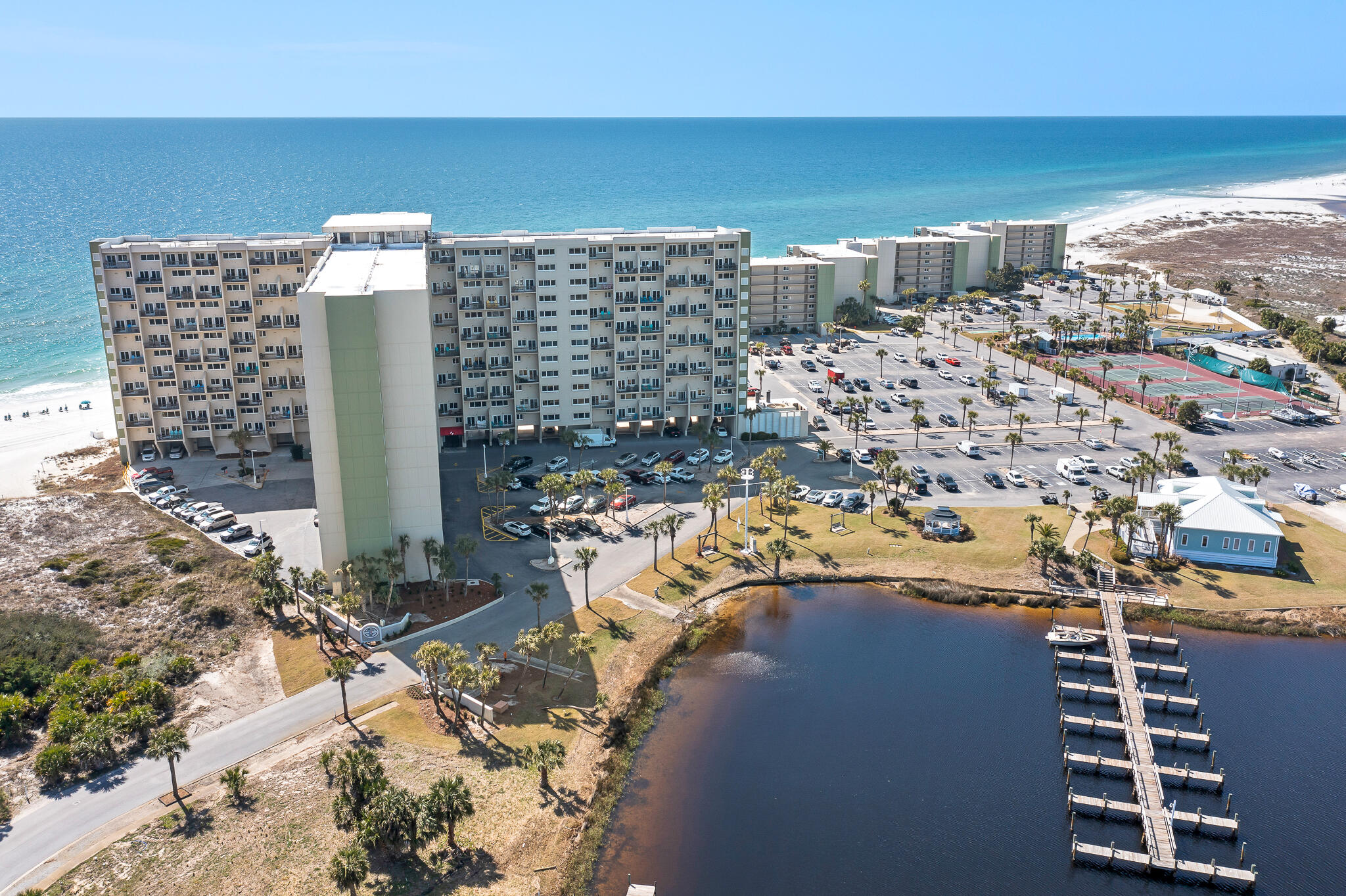 23223 Front Beach Road, Unit 113 Panama City Beach, FL 32413 - Photo 62 of 67 a view of building with an ocean view