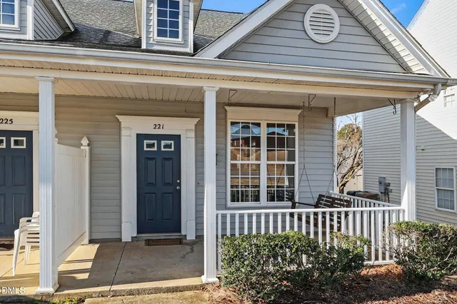 a front view of a house