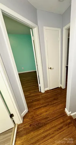 a view of a hardwood & door