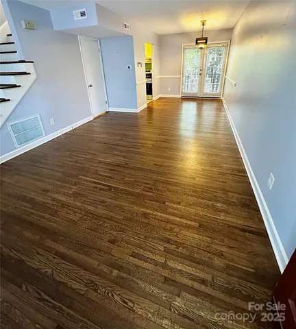 a view of a kitchen with a sink