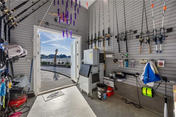 a view of storage and utility room