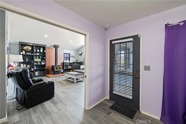 a view of an ocean & mountain view