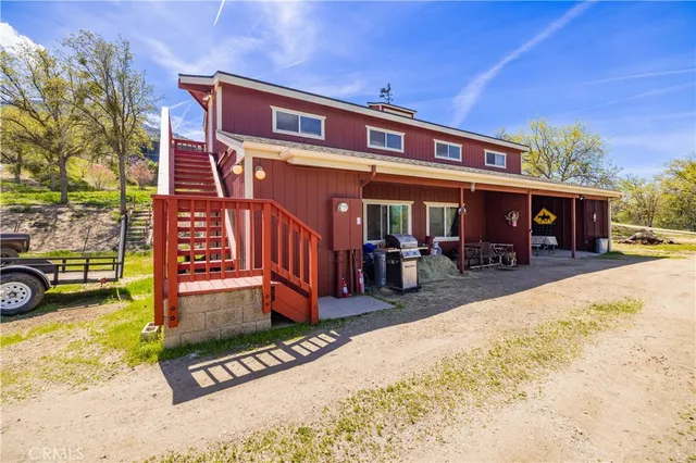 a view of a house with a patio