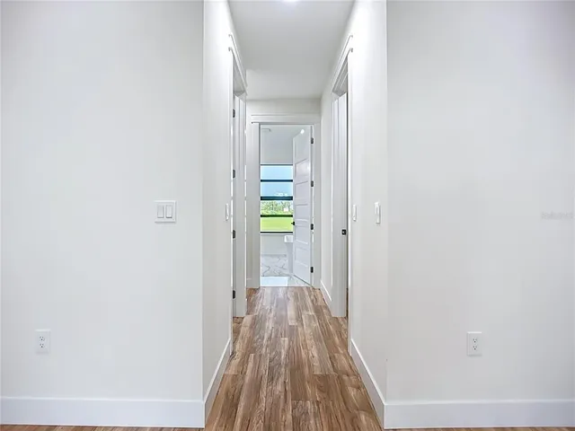 wooden floor in a room