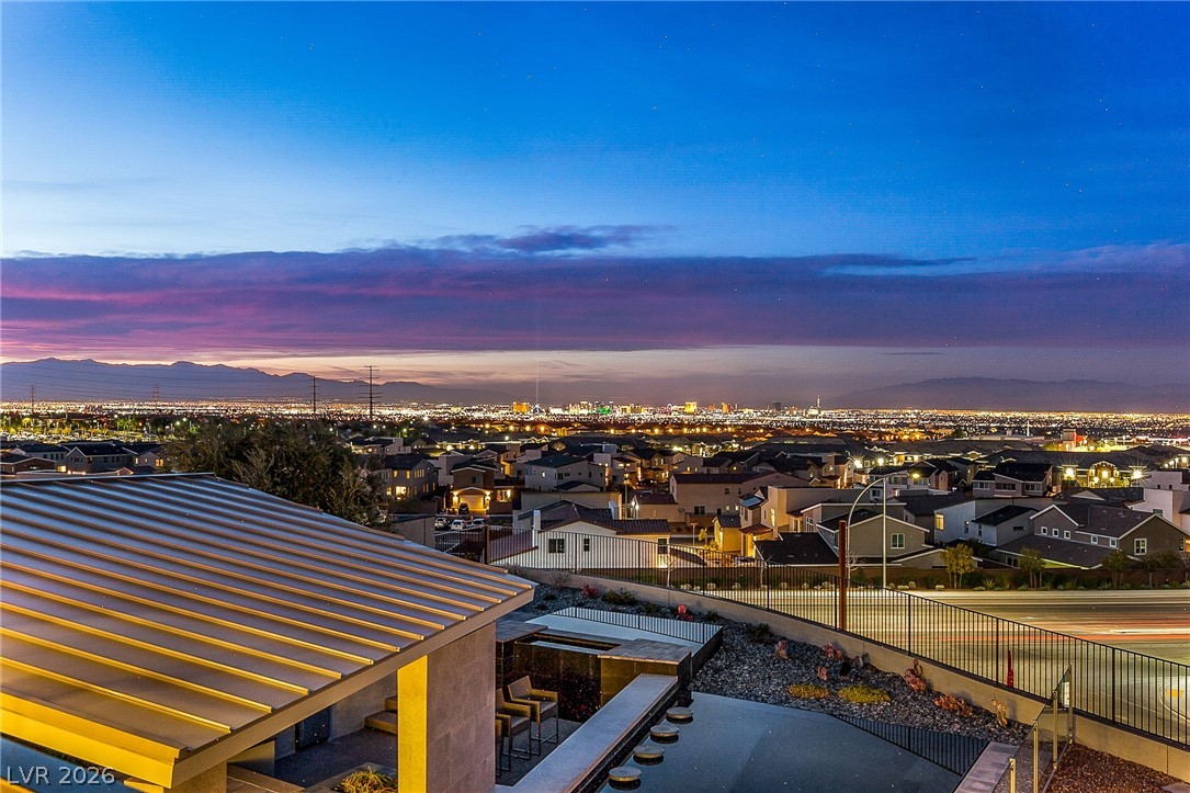2240 Sky Pointe Ridge Drive Henderson, NV 89052 - Photo 30 of 63 Night view from upstairs balcony