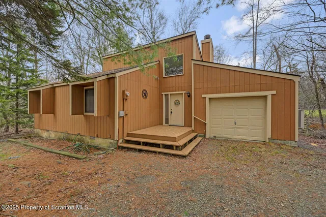 a backyard of a house