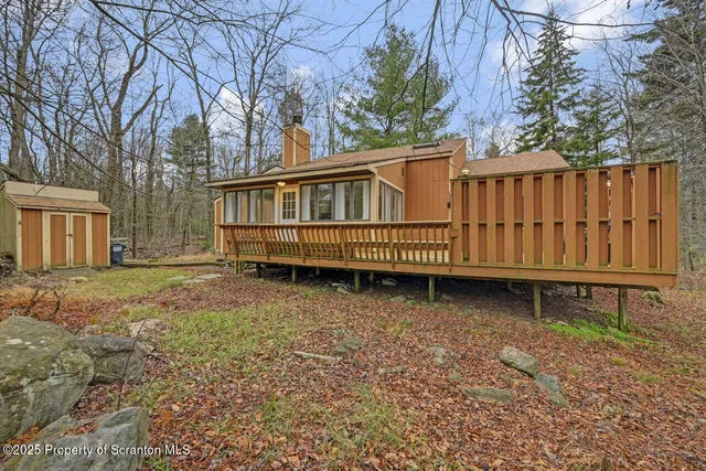 a backyard of a house