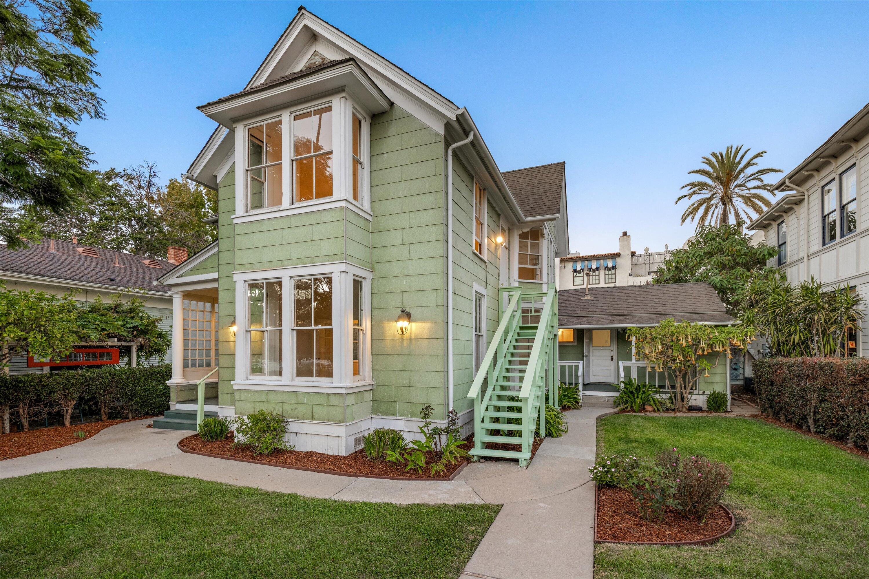 532 Brinkerhoff Avenue Santa Barbara, CA 93101 - Photo 2 of 30 a front view of a house with a yard and porch