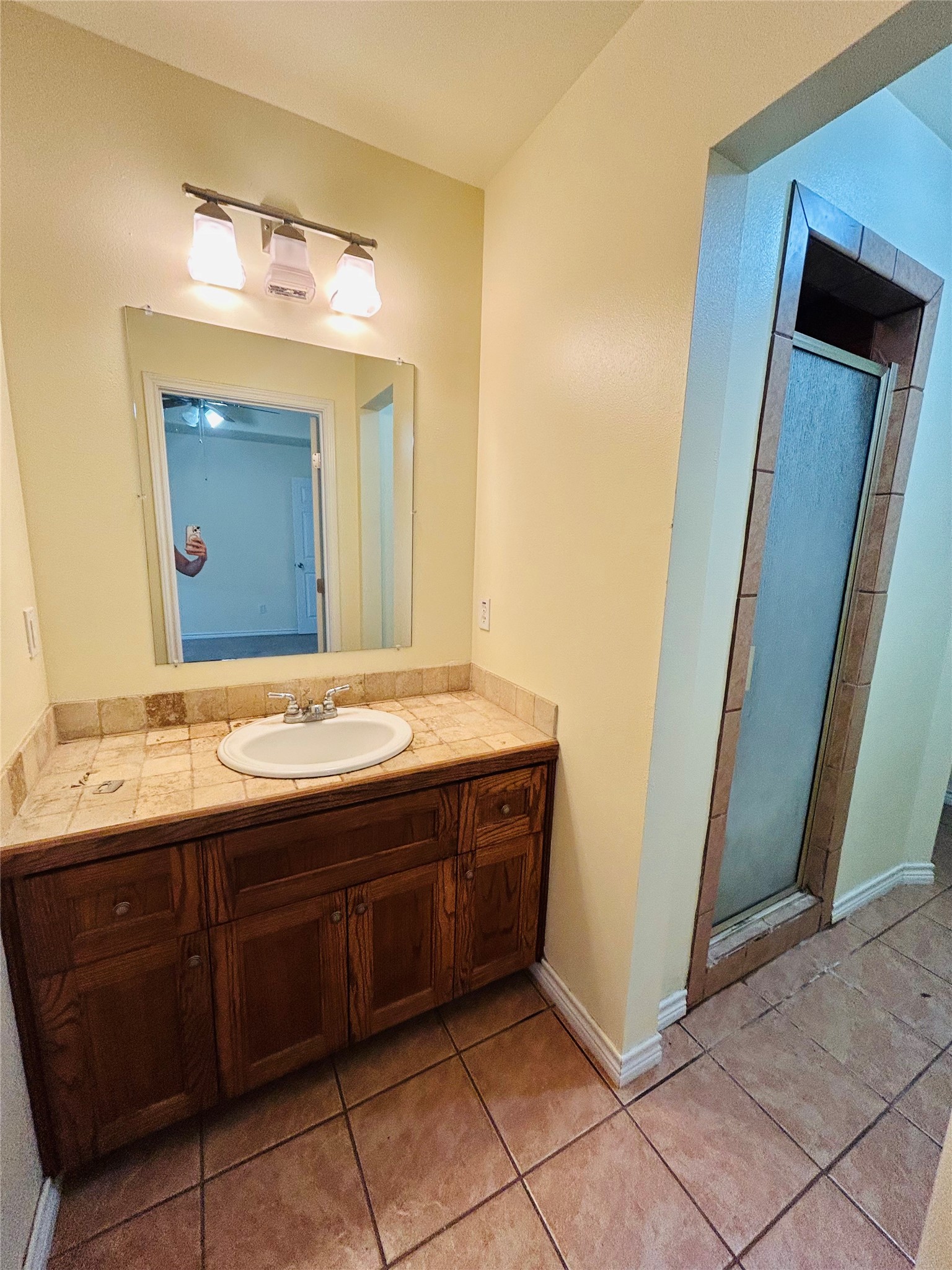 206 Milentz Street Columbus, TX 78934 - Photo 6 of 10 a bathroom with a sink and a mirror