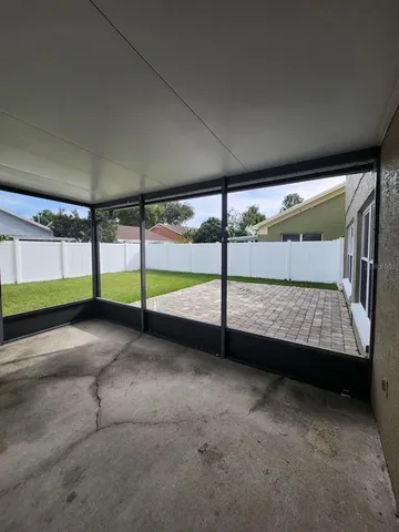 a view of outdoor space with seating area
