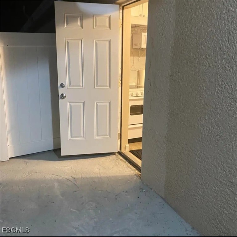 a view of an front door