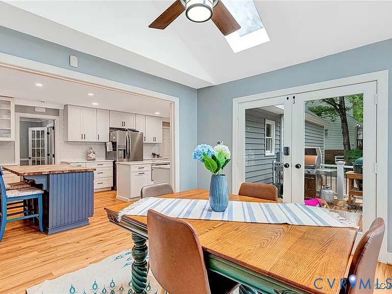 13904 Sunrise Bluff Road Midlothian, VA 23112 - Photo 11 of 45 Dining area with a skylight, vaulted ceiling, ligh
