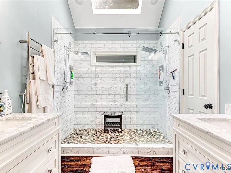 13904 Sunrise Bluff Road Midlothian, VA 23112 - Photo 24 of 45 Bathroom with vanity and a shower stall