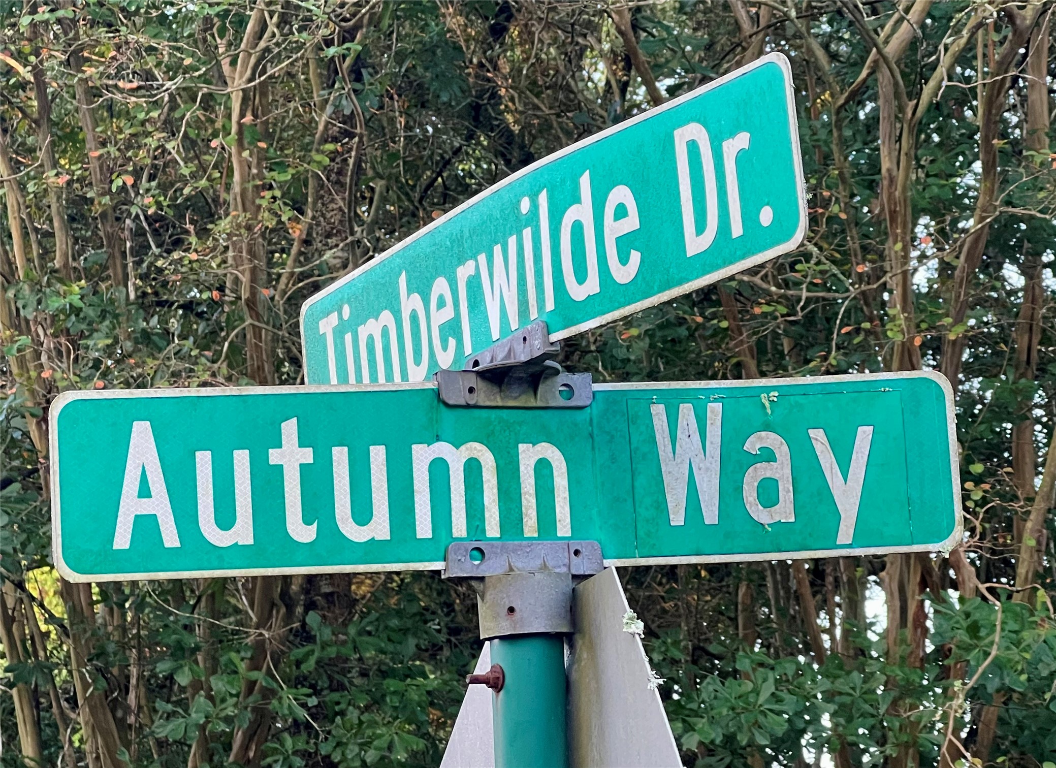 1 Autumn Way Huntsville, TX 77320 - Photo 5 of 9 a close up of a street sign