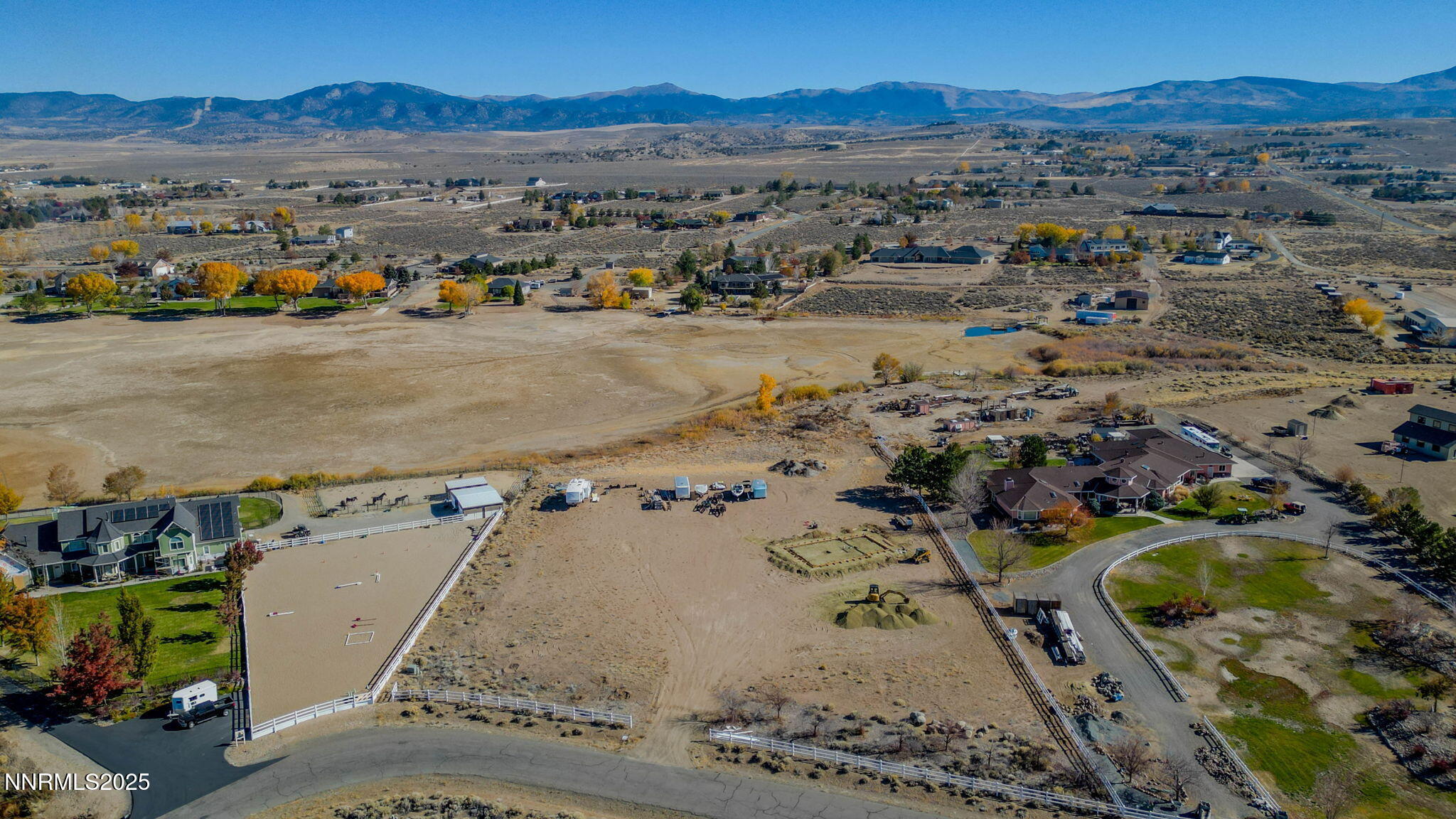 1527 Sanchez Road Gardnerville, NV 89410 - Photo 12 of 32 an aerial view of a house with a mountain