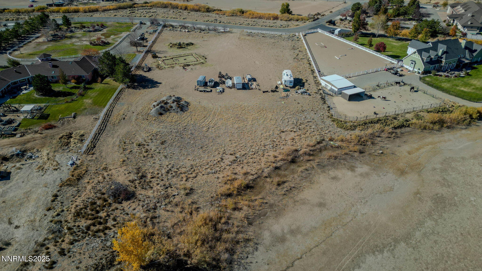 1527 Sanchez Road Gardnerville, NV 89410 - Photo 28 of 32 an aerial view of a house with a yard