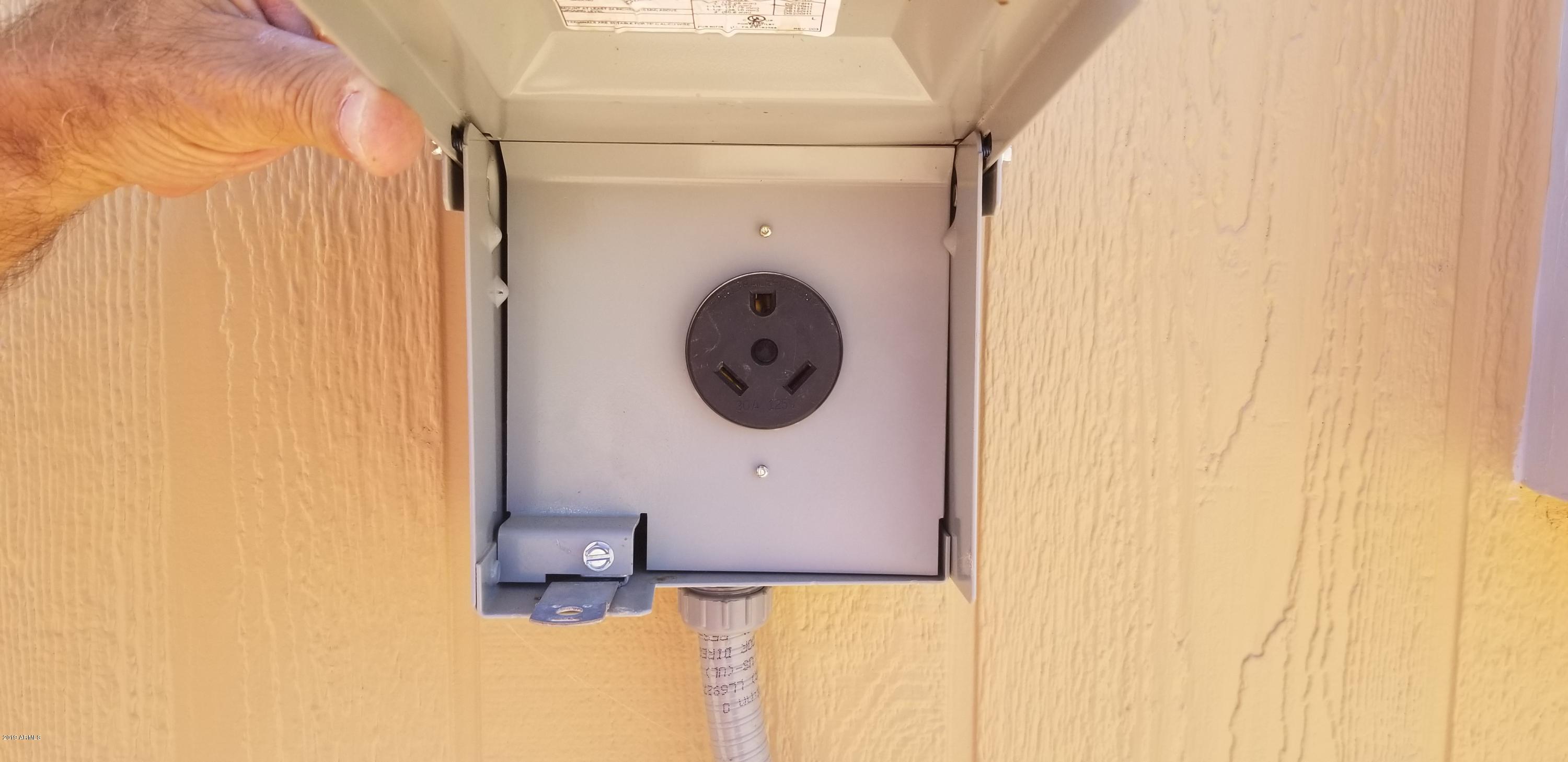 5331 North Wolverine Pass Road Apache Junction, AZ 85119 - Photo 22 of 37 RV 30 AMP CAMPER HOOK UP