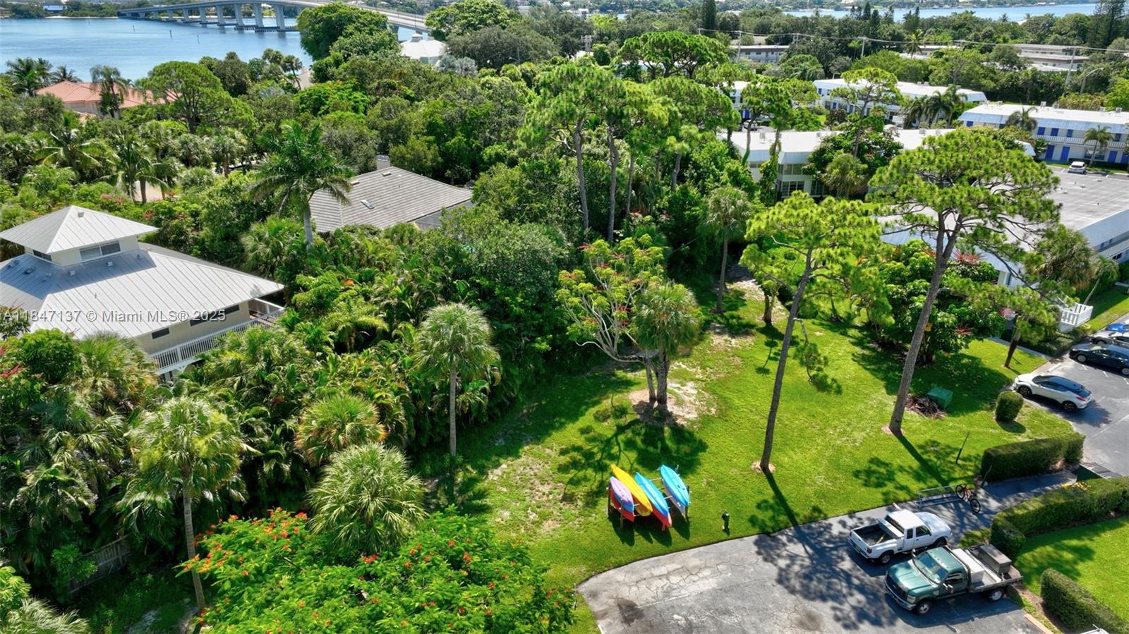 2929 Southeast Ocean Boulevard, Unit F6 Stuart, FL 34996 - Photo 36 of 42 an aerial view of a house with a yard