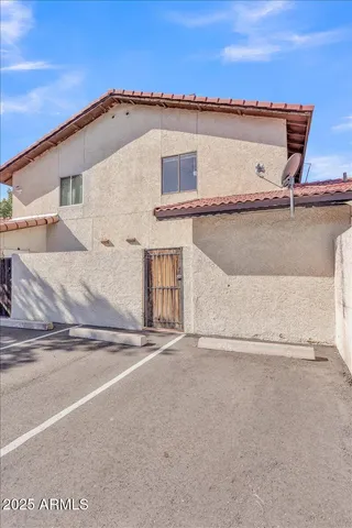 a view of a house with a patio
