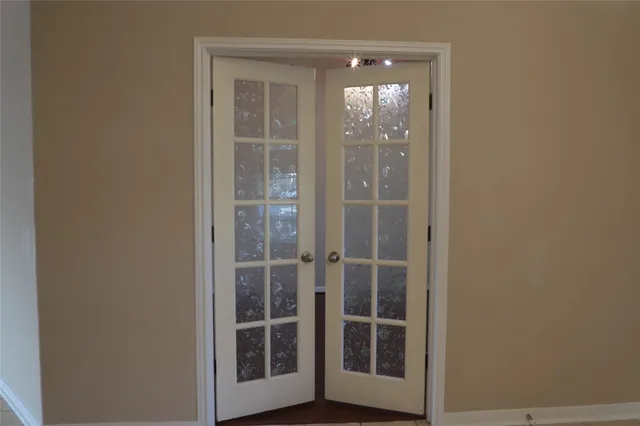 a view of front door