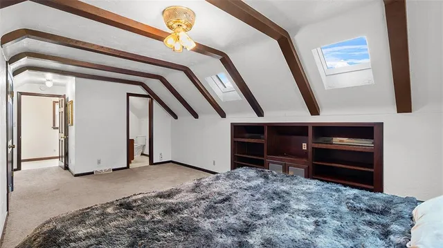 a view of an empty room and closet