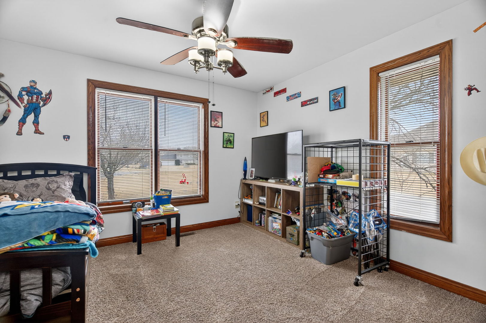 1707 North 2479th Road Ottawa, IL 61350 - Photo 13 of 30 a living room with furniture a flat screen tv and a window