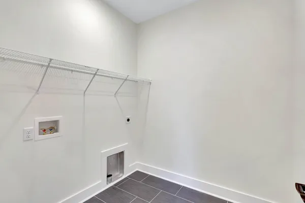 a view of a room with an empty space