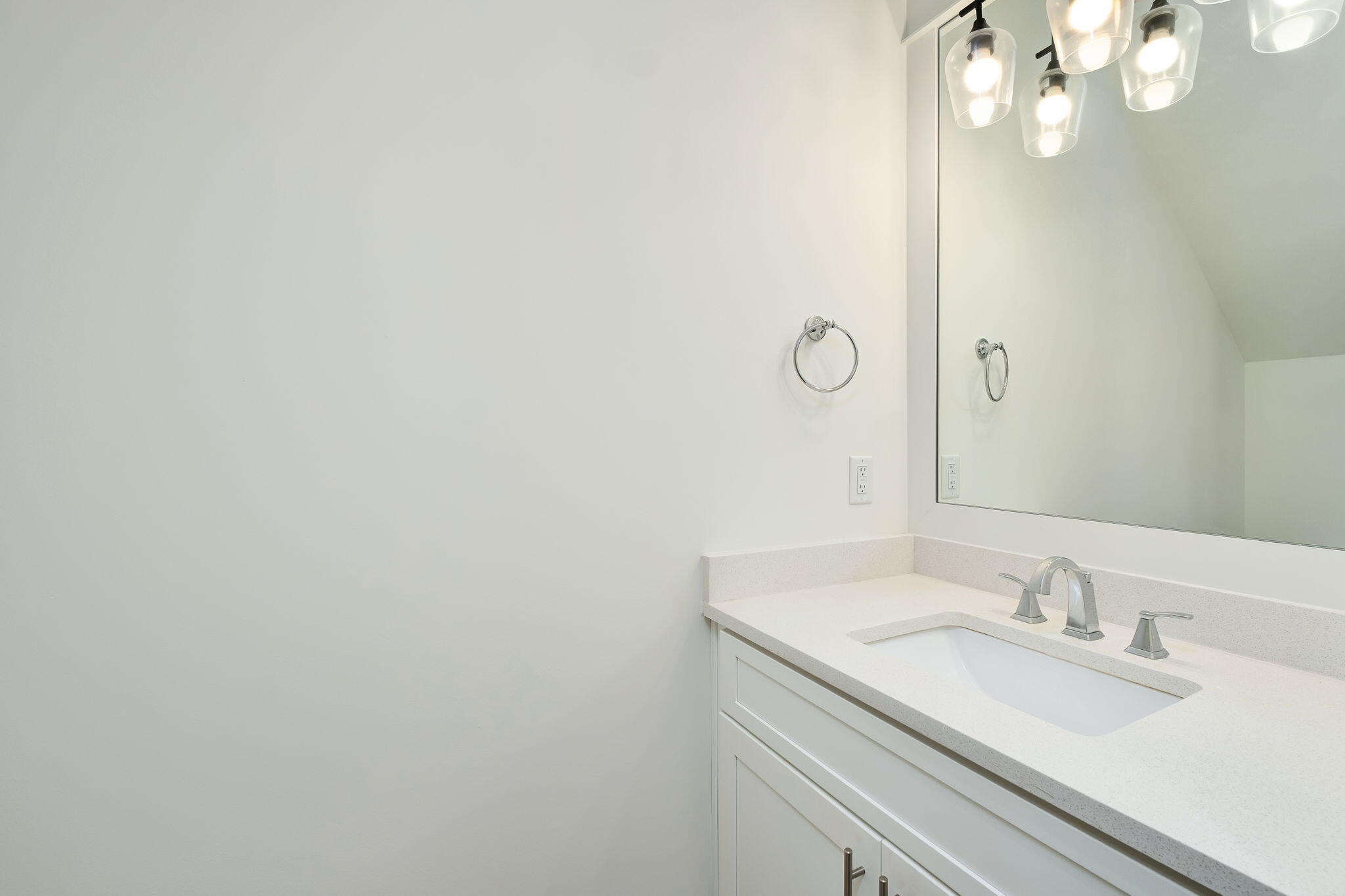 74 Heron's Crossing Santa Rosa Beach, FL 32459 - Photo 10 of 41 a bathroom with a granite countertop sink and a mirror