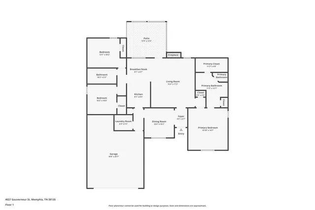 $1,645 | 4027 Gouverneur Street, Memphis, TN 38135
