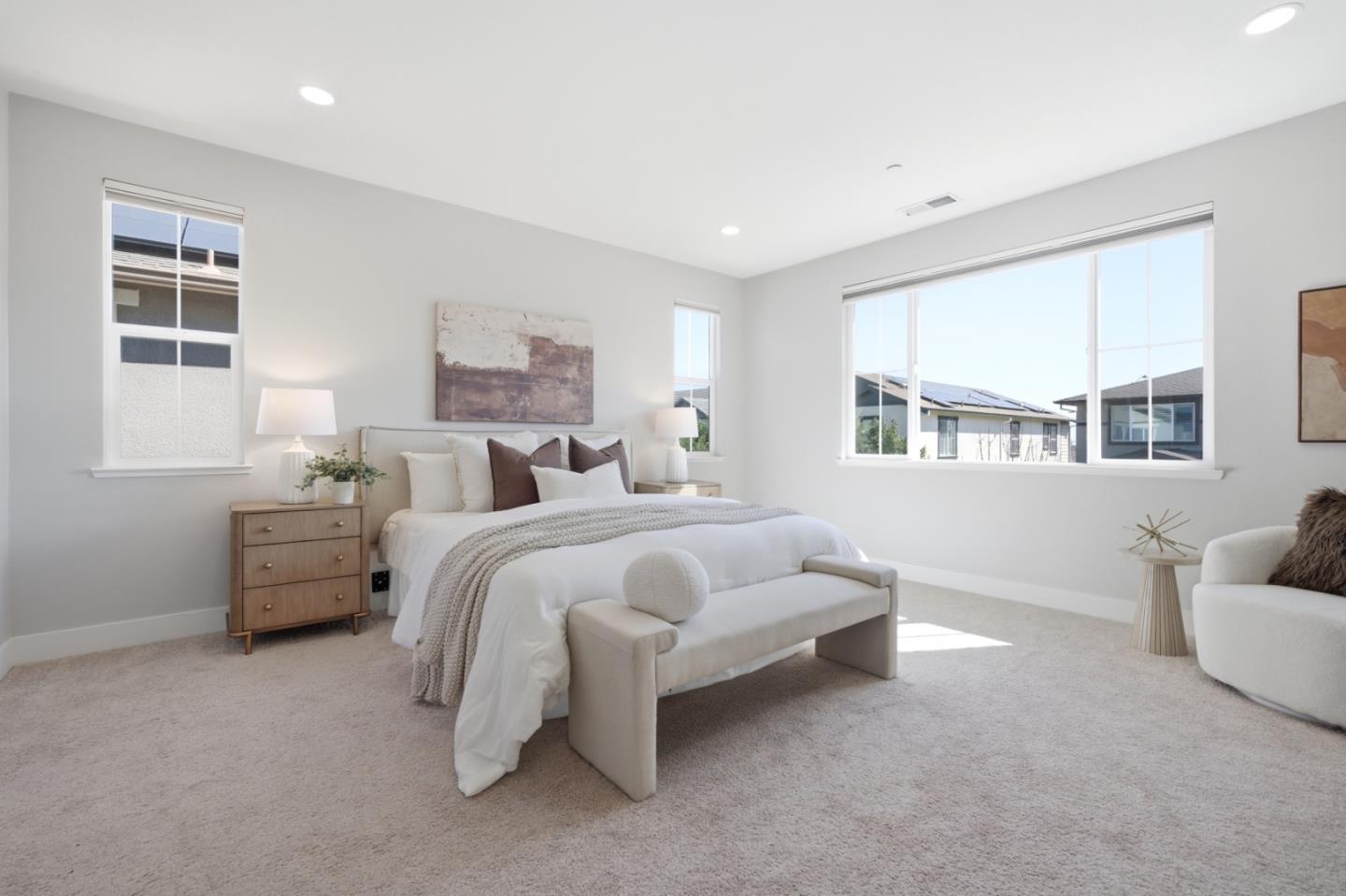 6430 Godani Street Gilroy, CA 95020 - Photo 25 of 38 a bedroom with bed and a large window