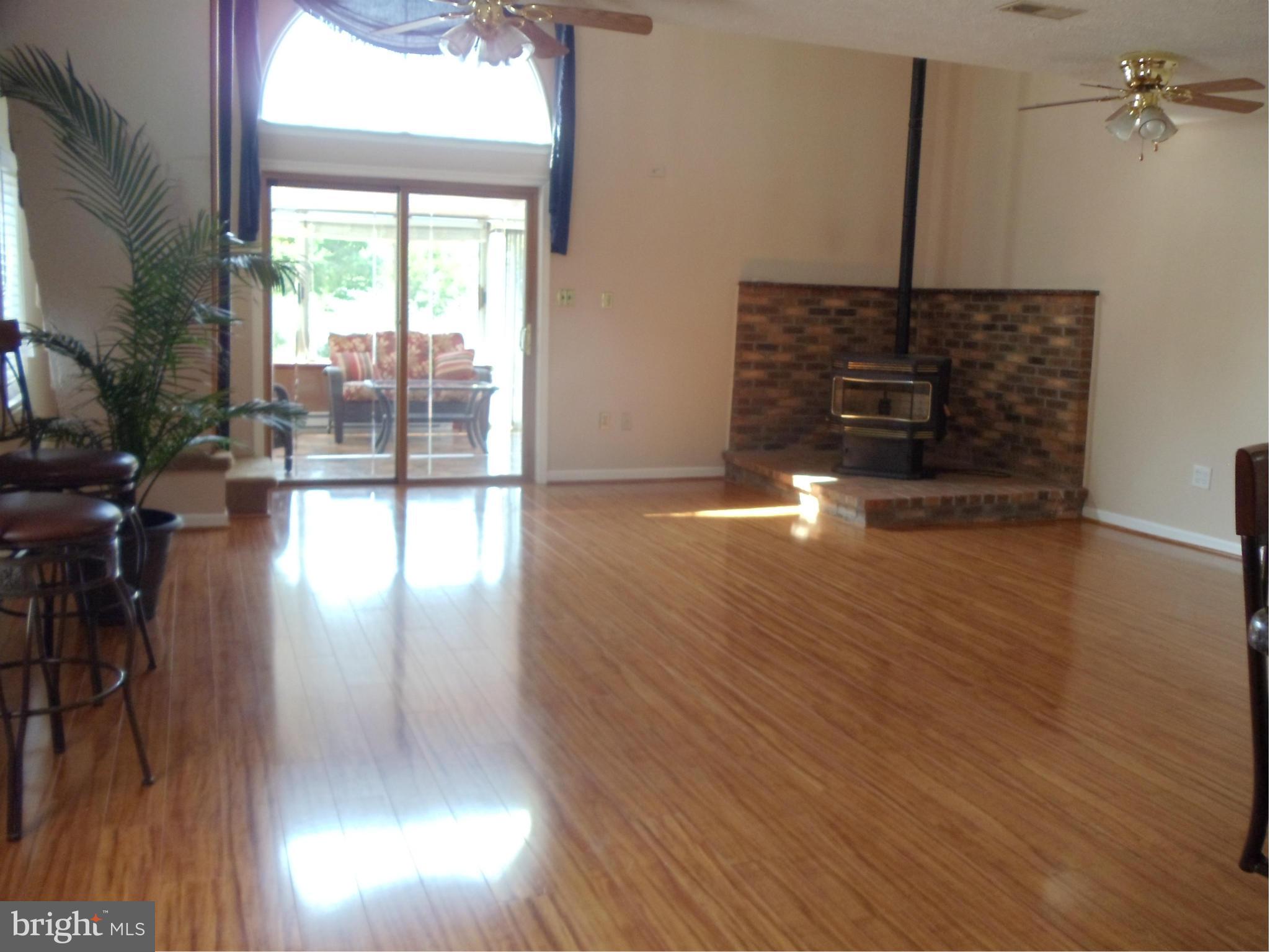 180 Chelsea Road Pasadena, MD 21122 - Photo 10 of 30 Huge Living RM with pellet stove & laminate fls