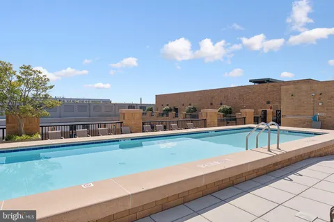 a view of a terrace with skyline