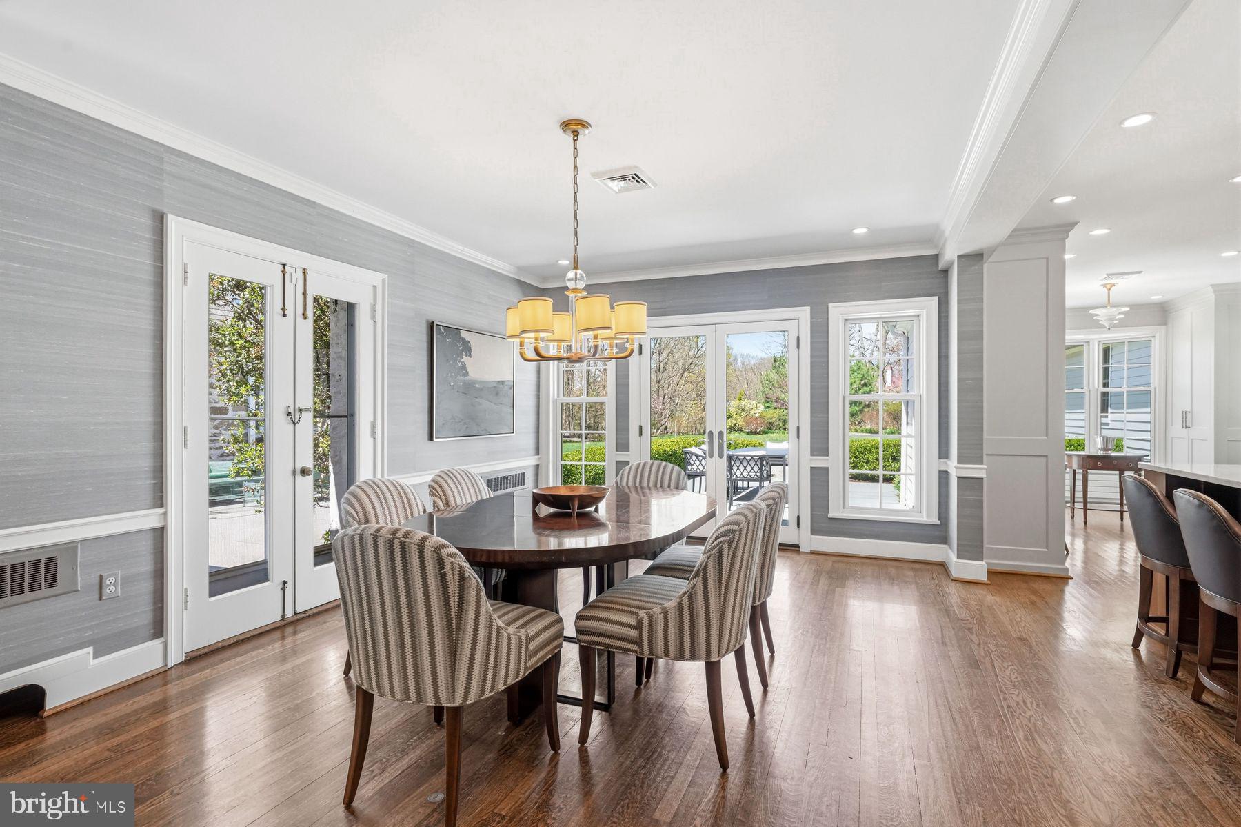 828 Black Rock Road Gladwyne, PA 19035 - Photo 22 of 68 a view of a dining room with furniture window and wooden floor