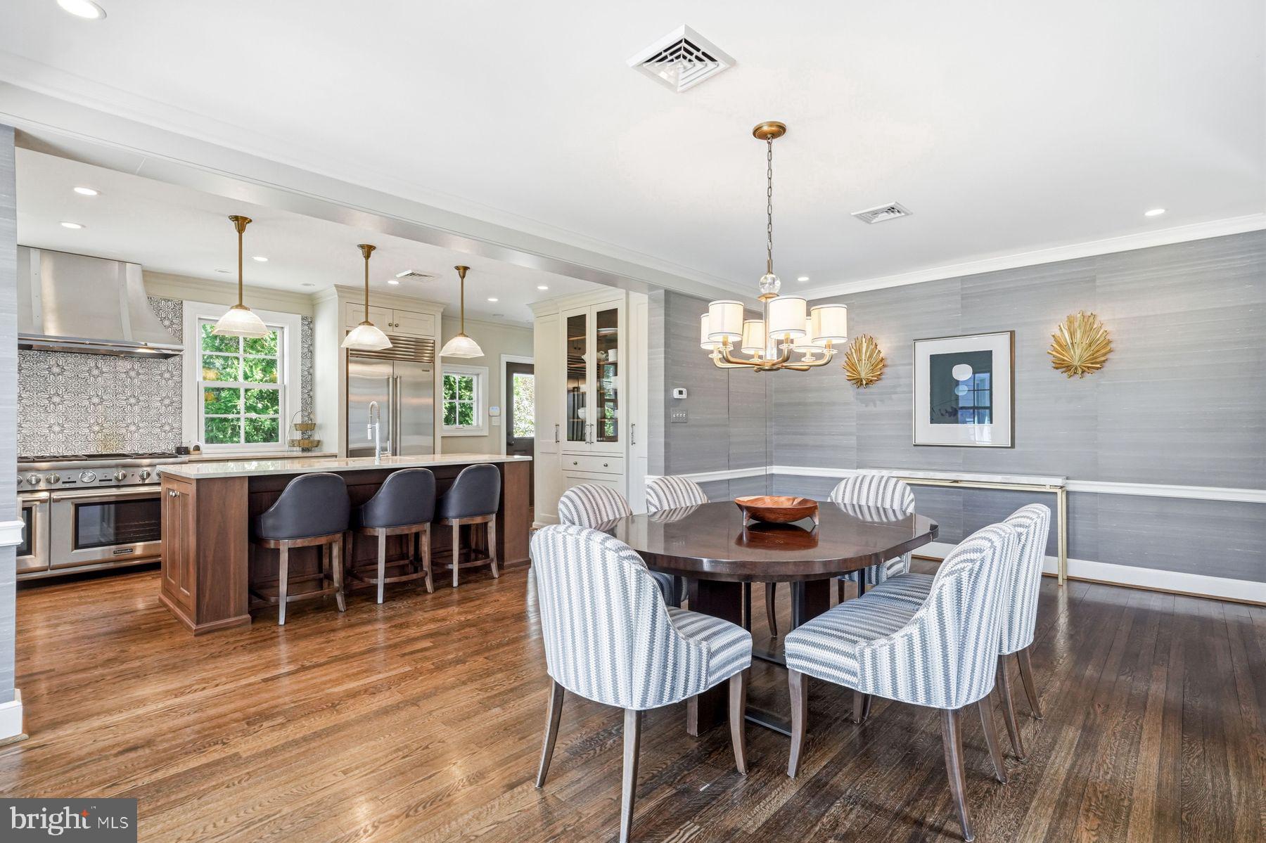 828 Black Rock Road Gladwyne, PA 19035 - Photo 23 of 68 a dining room with furniture window and wooden floor