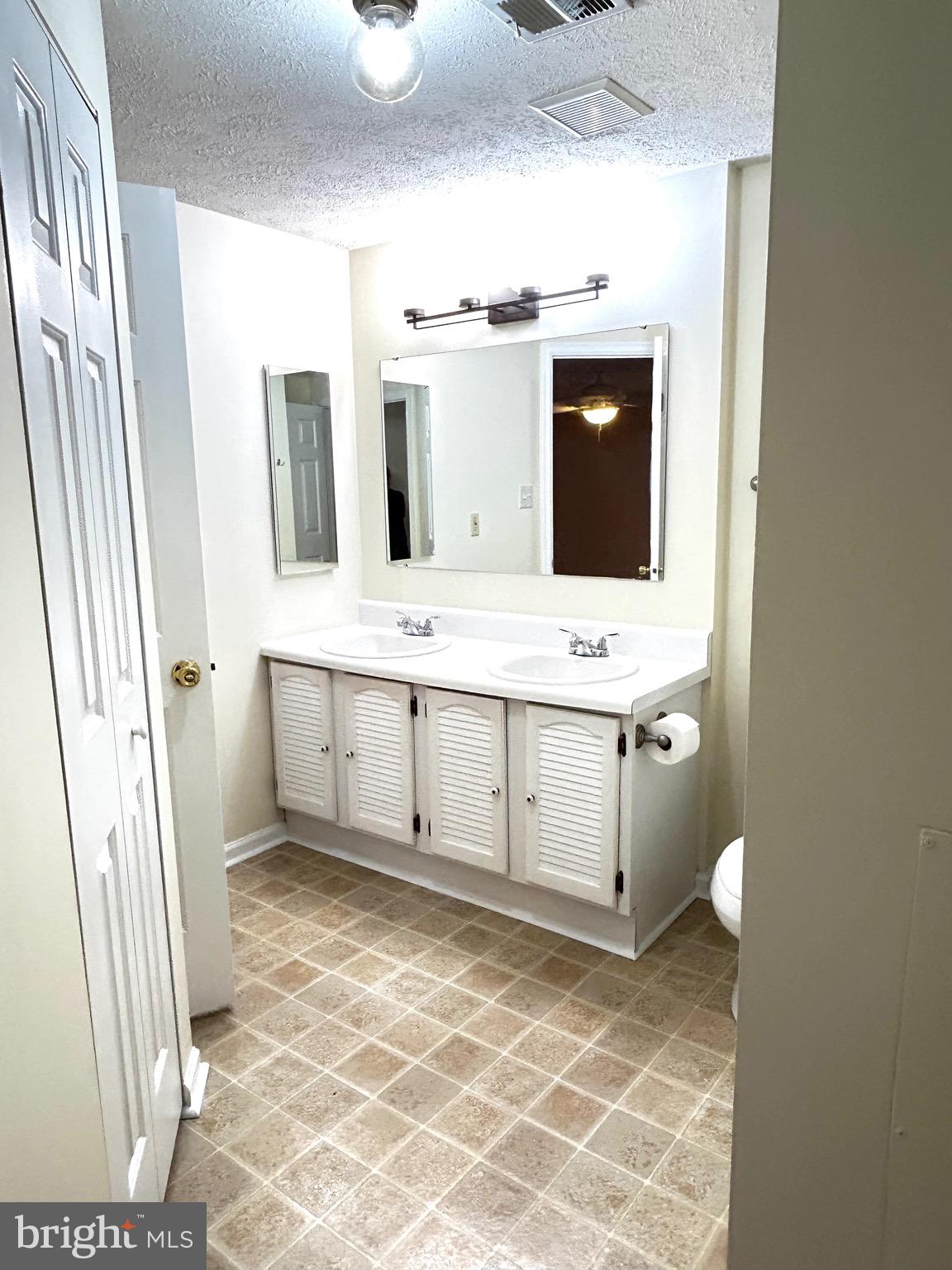 803 J Stratford Way, Unit 1100J Frederick, MD 21701 - Photo 10 of 16 a bathroom with a sink a toilet and mirror