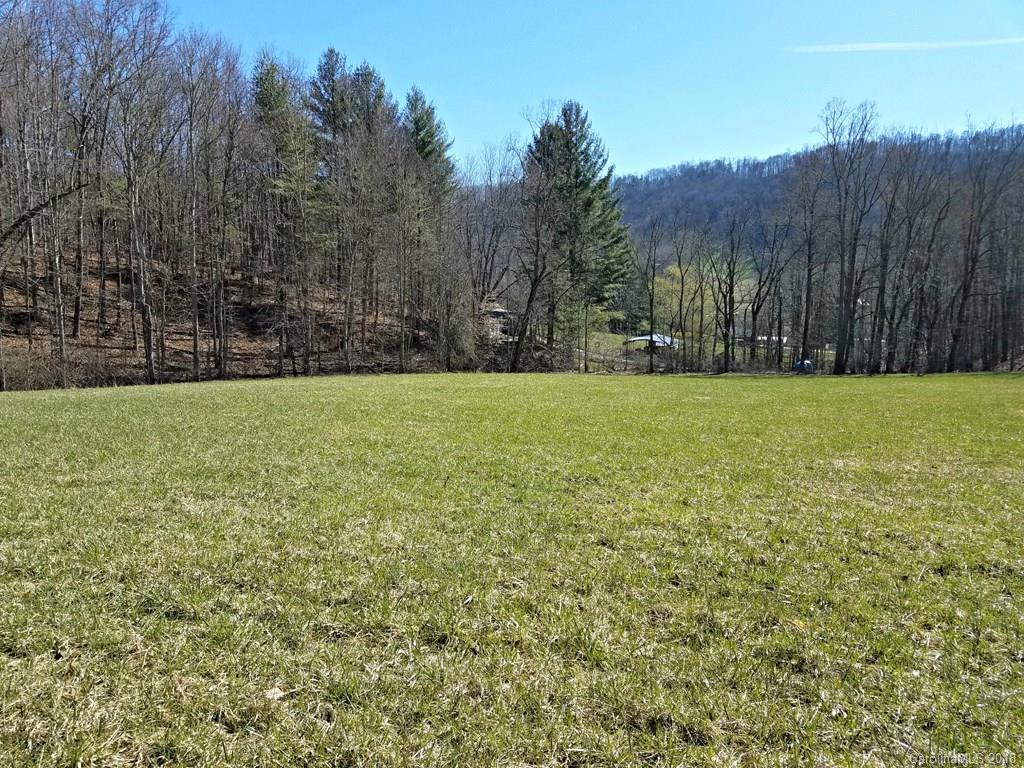 a view of field with trees in the background