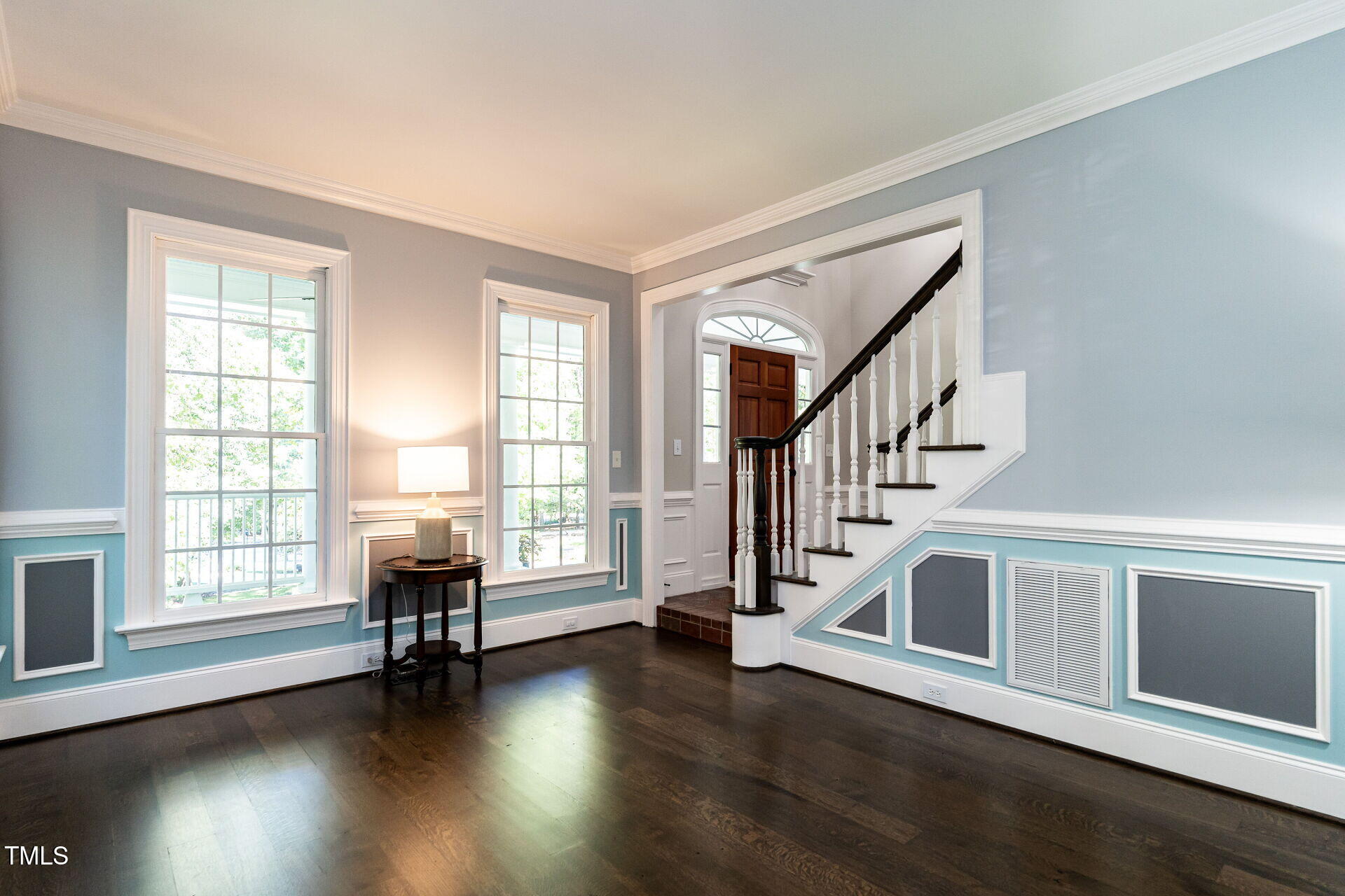 1228 Dorleath Court Raleigh, NC 27614 - Photo 19 of 47 a view of empty room with wooden floor and fan