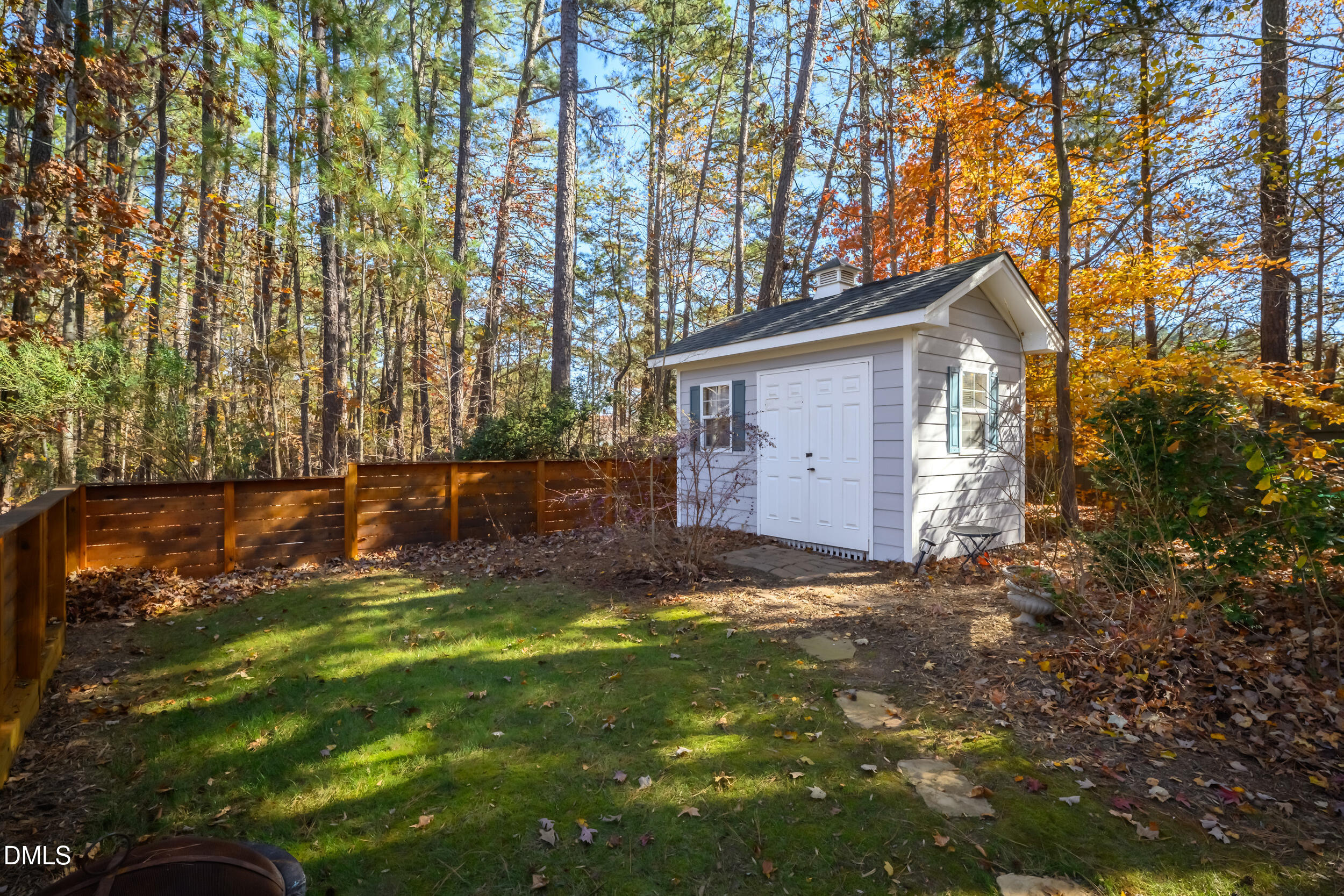 1228 Dorleath Court Raleigh, NC 27614 - Photo 43 of 47 a backyard of a house with lots of green space