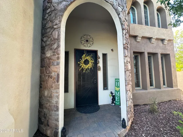 a view of a entryway door of the house