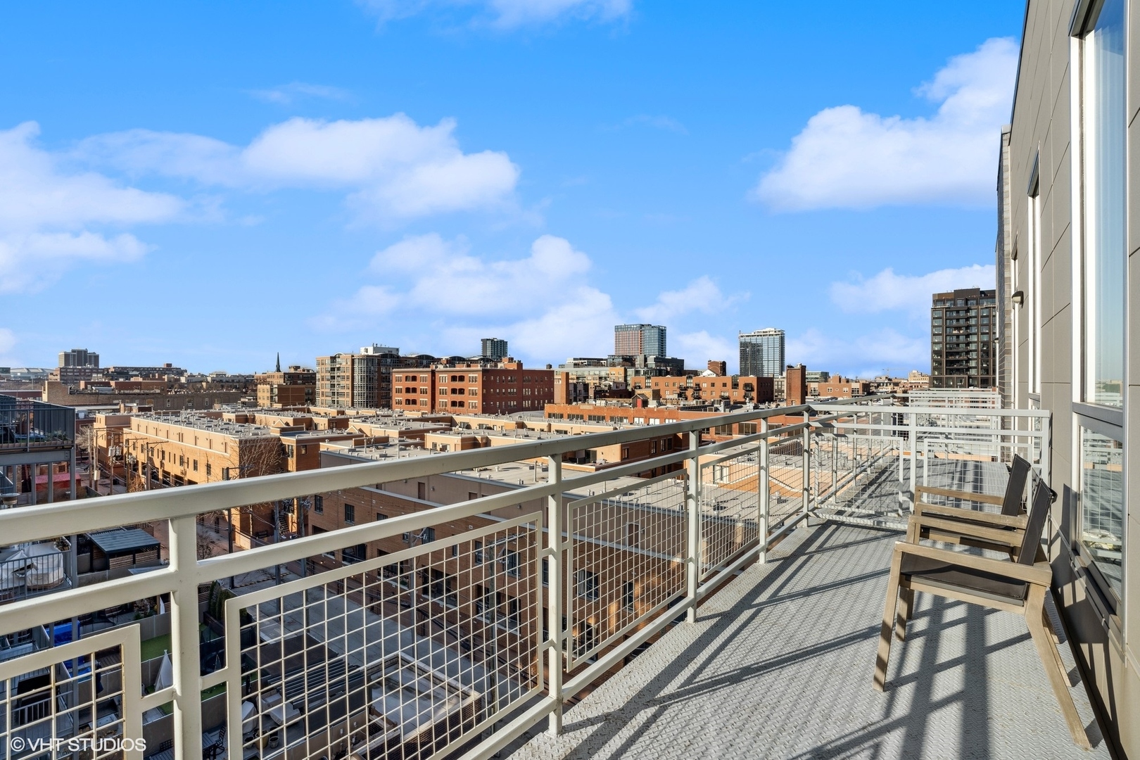 128 South Aberdeen Street, Unit PHN Chicago, IL 60607 - Photo 29 of 43 a view of a city with tall buildings