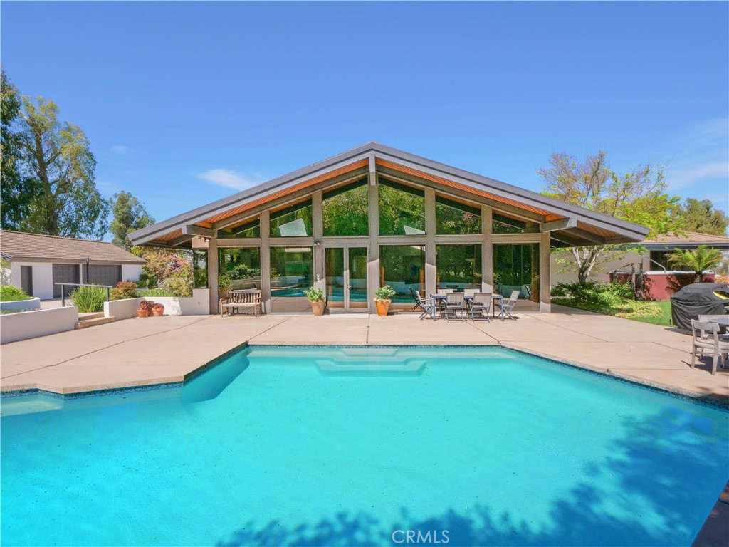 57 Saddleback Road Rolling Hills, CA 90274 - Photo 28 of 38 a view of swimming pool with outdoor seating and deck
