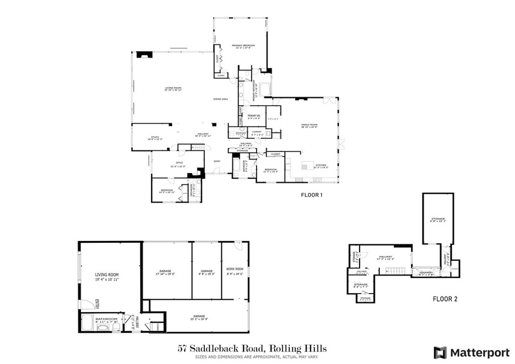 57 Saddleback Road Rolling Hills, CA 90274 - Photo 38 of 38 a picture of floor plan