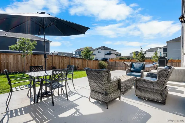 a view of a house with a patio