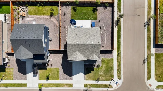 an aerial view of a city