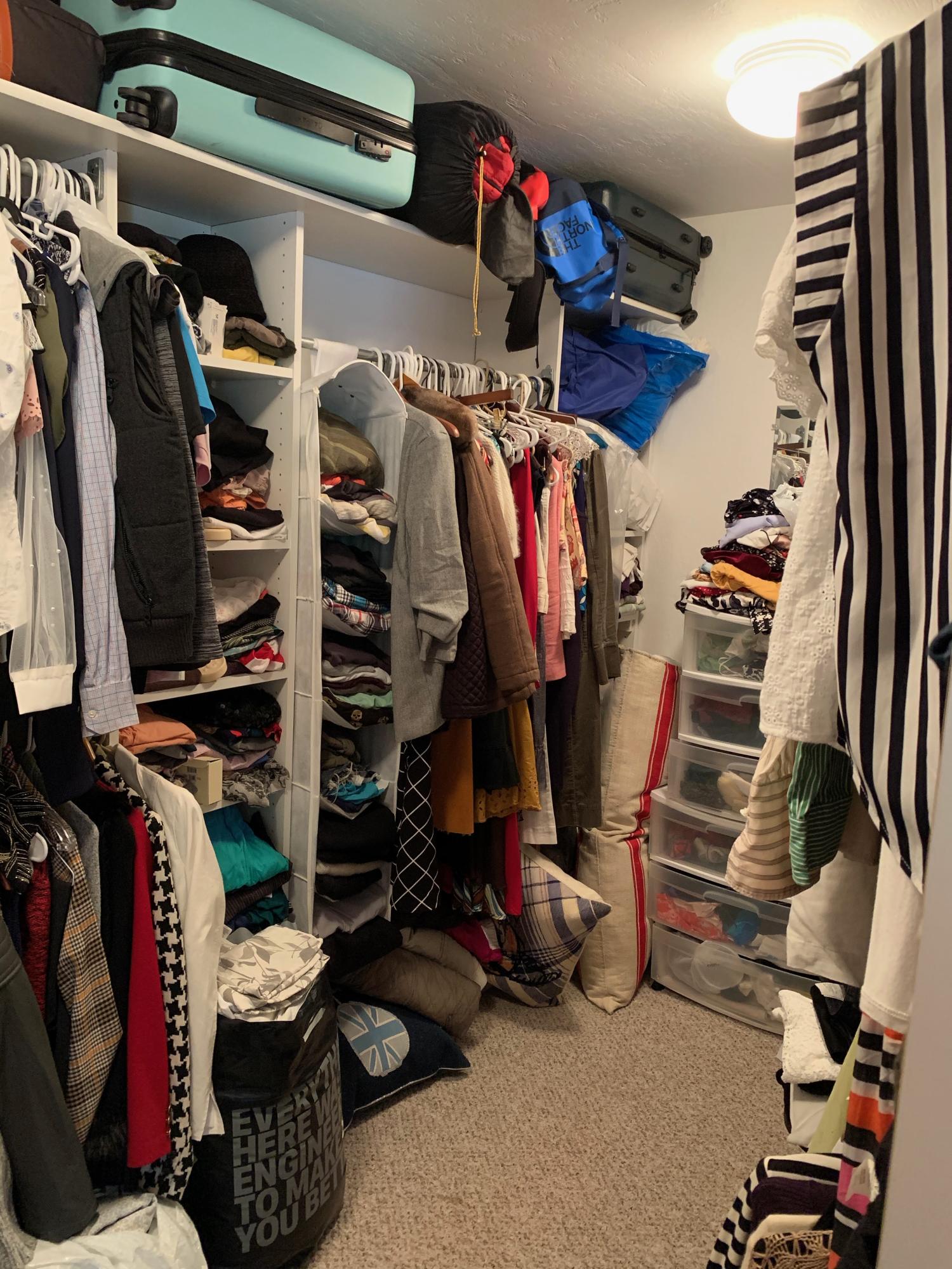 323 Adams Ranch Road, Unit 5B Mountain Village, CO 81435 - Photo 19 of 30 a view of walk in closet with clothes and shoes