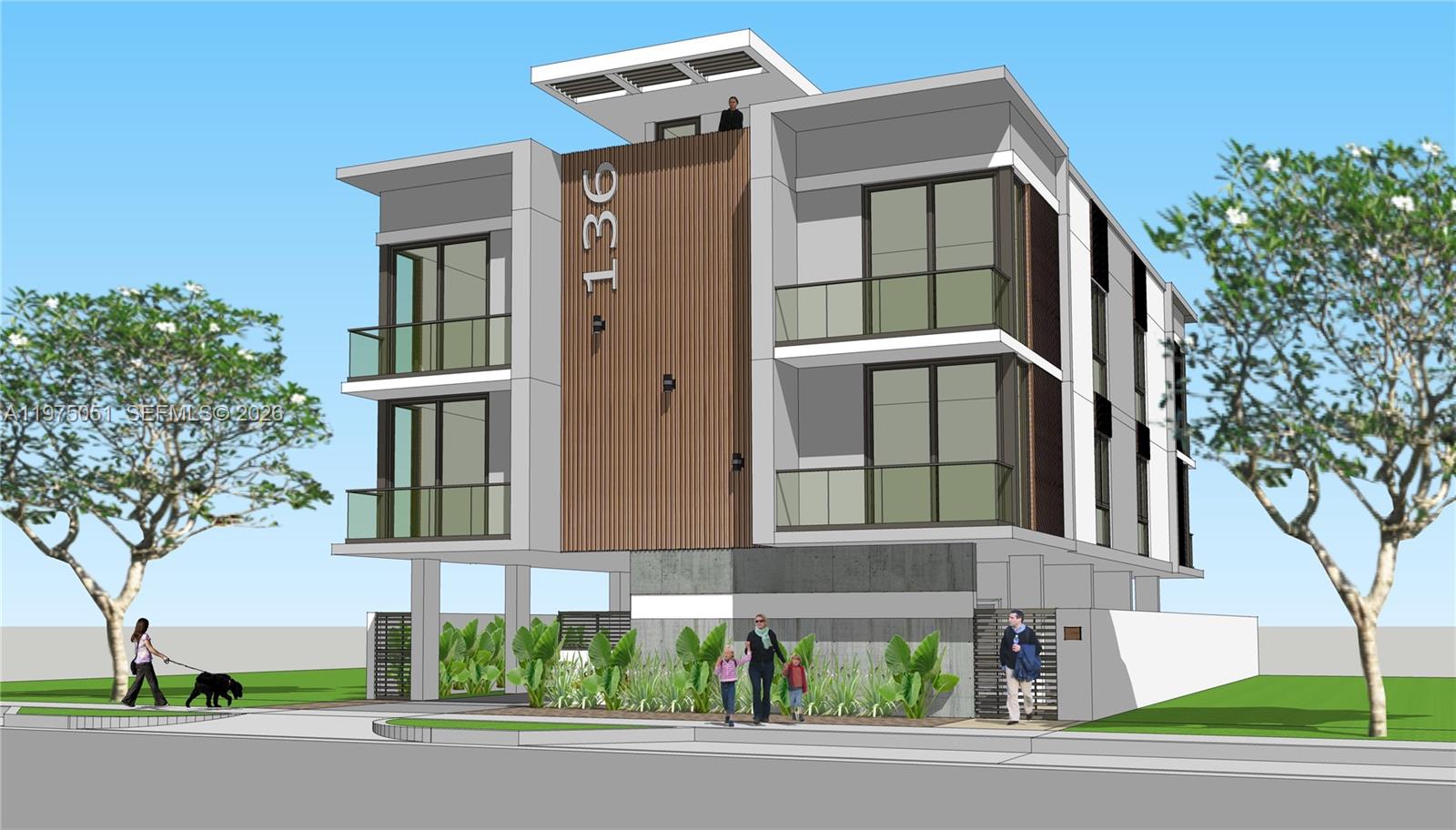 136 Southwest 11th Avenue Miami, FL 33130 - Photo 5 of 10 a front view of a house with a yard and garage